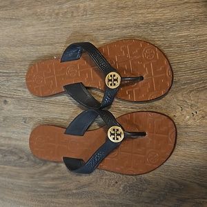 Tory Burch Black leather Thora sandals